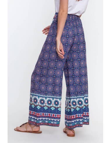 MAKANI - Wholesale Broek - Dames - Pannenkoekenbroek met print voor dames - KAT7004