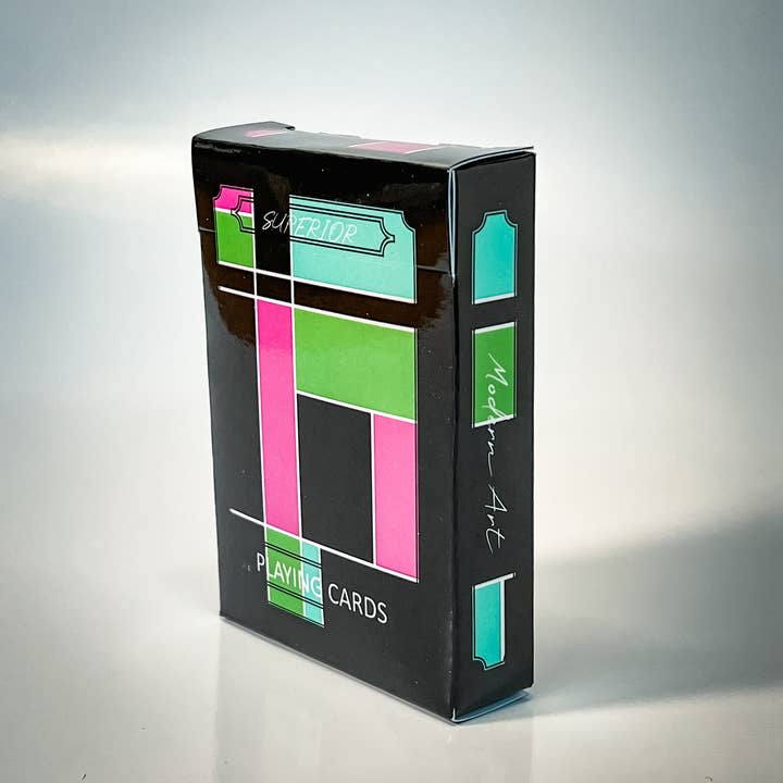 Superior Print on Demand - Wholesale Playing Cards - MODERN ART Premium Composition Negative Poker Cards