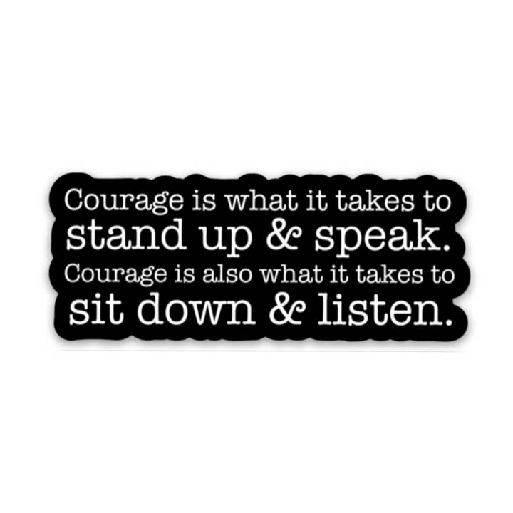 swaygirls - Vendita all'ingrosso Adesivo - Adesivo Courage | Citazione di Winston Churchill0