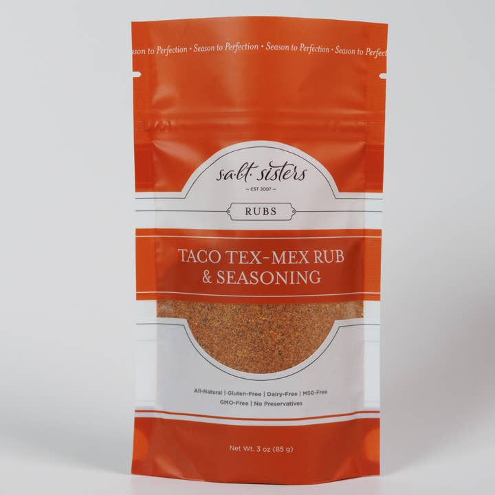 Salt Sisters – Engroshandel Rub – Gnid- og krydderiblanding - Taco Tex-Mex - 3 oz