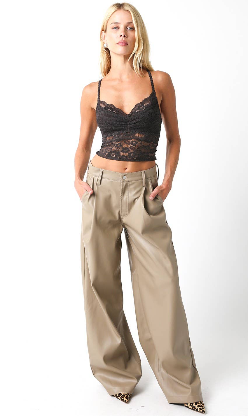 Olivaceous - Wholesale Broek - Dames - Stacy Pu Broek8