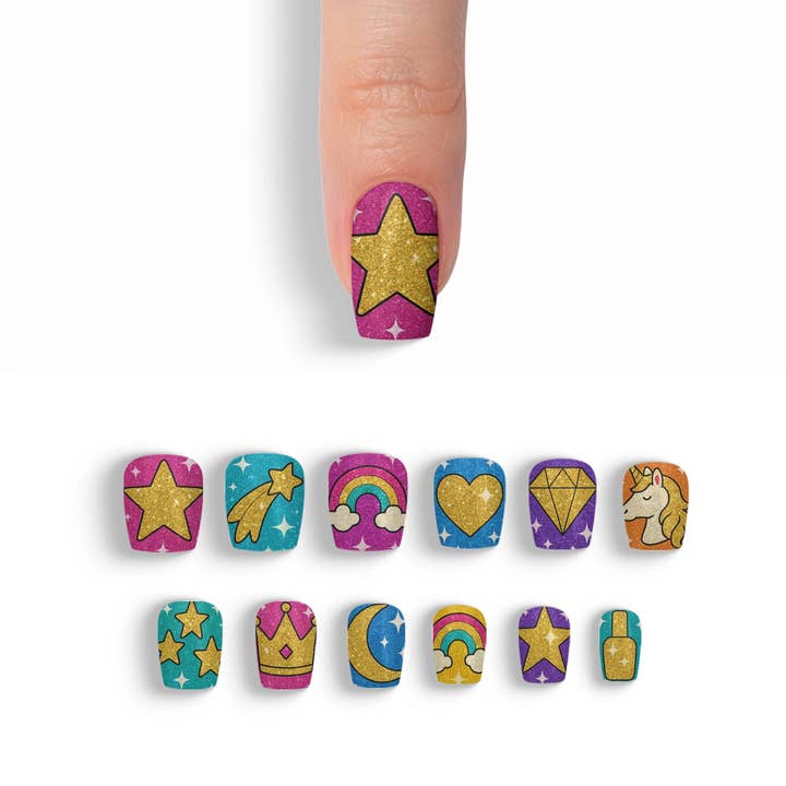 FYNE BODY - Wholesale Press-on/fake nails - Gleam & Beam Glitter Sparkle Press-On Nails82