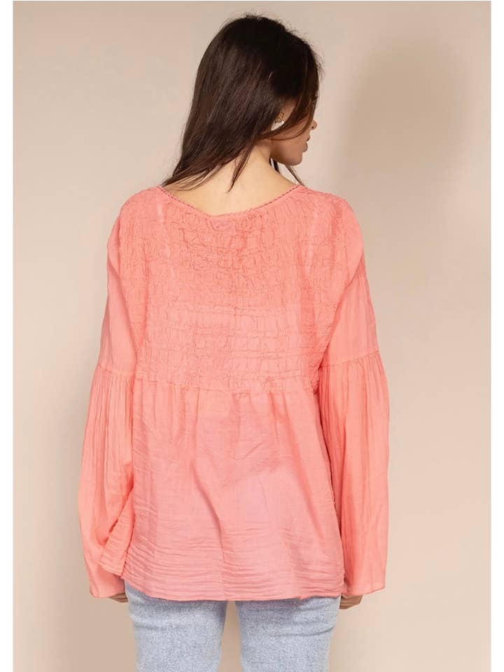 LINEN & COTTON HOUSE - Wholesale Blouse - Women's - 20354 SPRING SUMMER CLOTHING COTTON VEST1