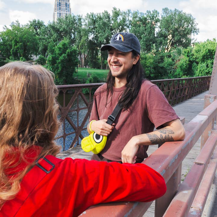 Curlworks - Wholesale Crossbody Bag - Unisex - The Fish Bag - Sporty Yellow1