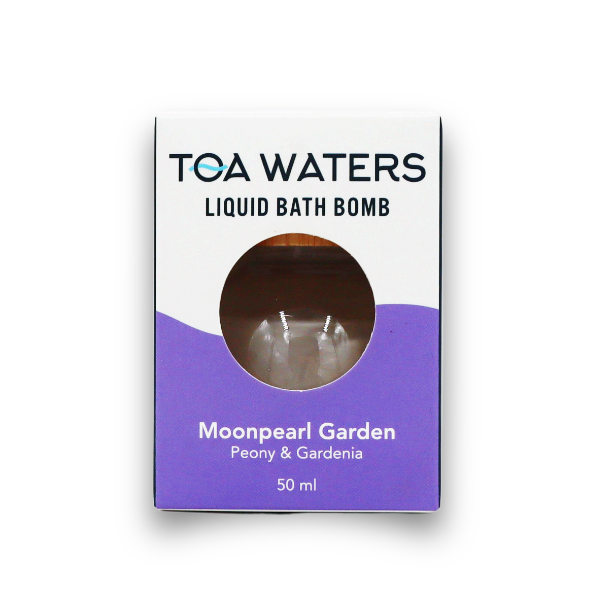 TOA Waters - Wholesale Bath Bomb/Fizz - Moonpearl Garden Liquid Bath Bomb - Peony and Gardenia1