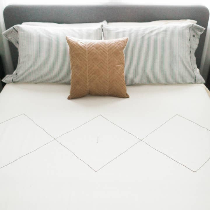 Creative Women - Venta al por mayor Manta de cama - Colcha bereber Queen | Algodón tejido a mano7