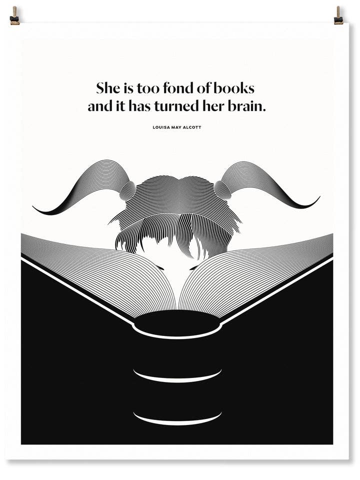 Louisa May Alcott 11x14 Kunstdruck für den Großhandel von Obvious State