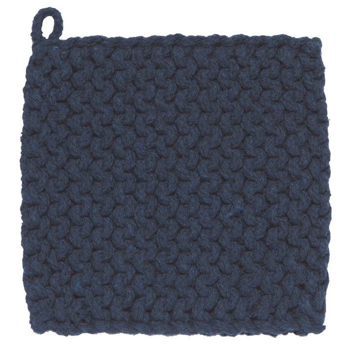 Midnight Blue Knit Potholder for wholesale by Danica Brands