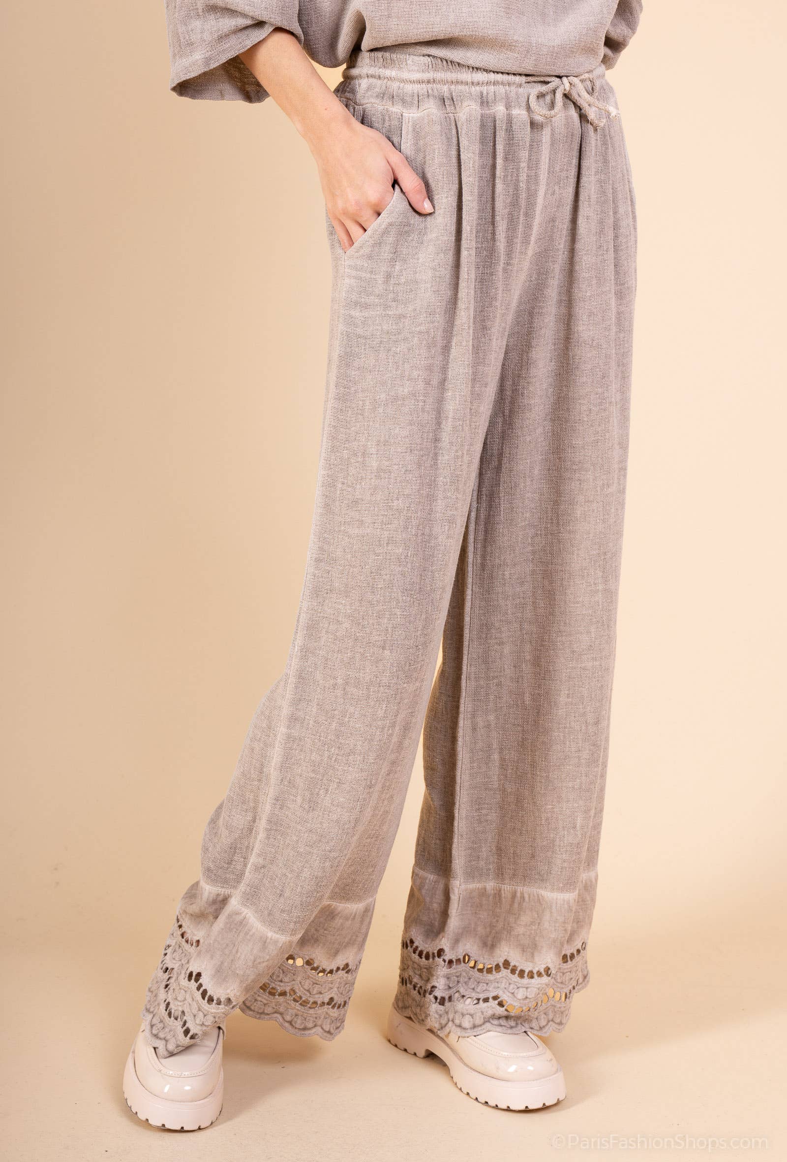 Shyloh - Wholesale Pants - Women's - Embroidered pants 206030