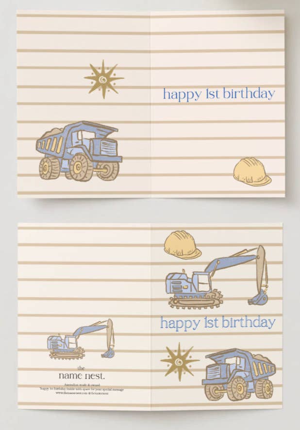 the name nest - Wholesale Birthday card - machines - first birthday card2