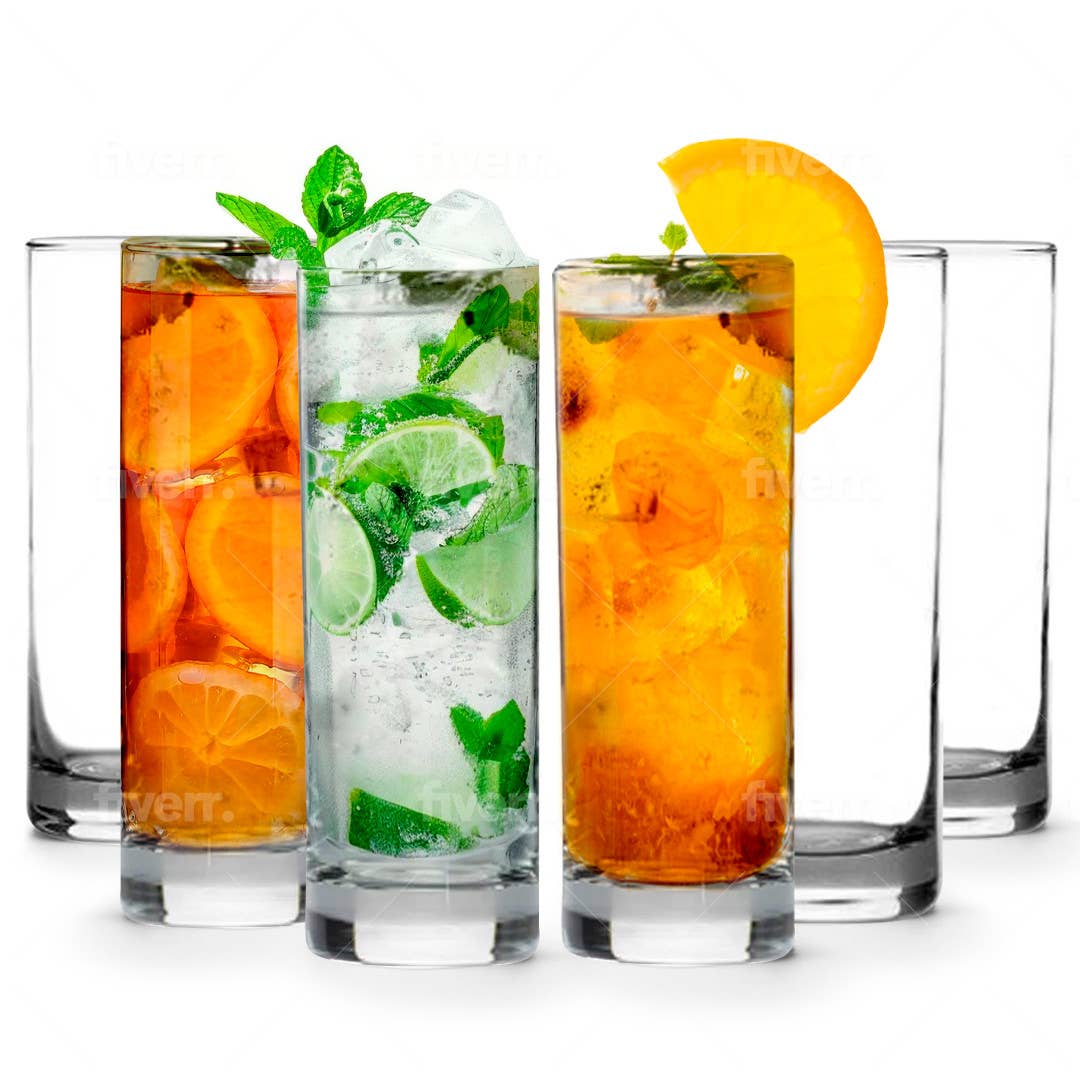 Lemonsoda – wholesale Cocktail/liquor glass – Highball Glasses Heavy Base Tom Collins Glasses 12oz (1pc)1