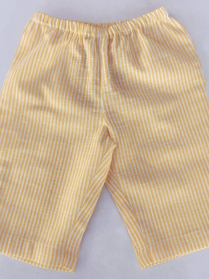 Unisex Yellow Stripes Print Pant : Infant : Baby for wholesale by Yo Baby