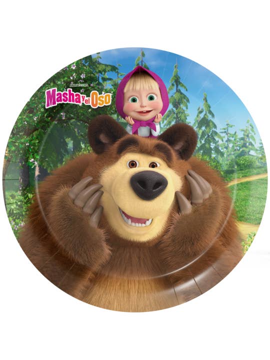 8 Masha and the Bear Plates 23 cm for wholesale by Fiestora
