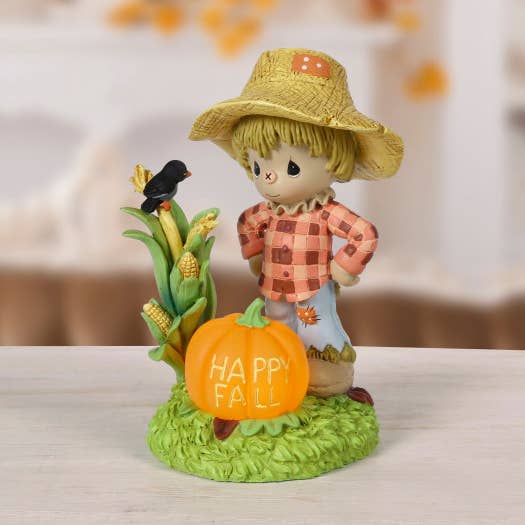 Scarecrow Happy Fall LED Figurine for wholesale by Precious Moments