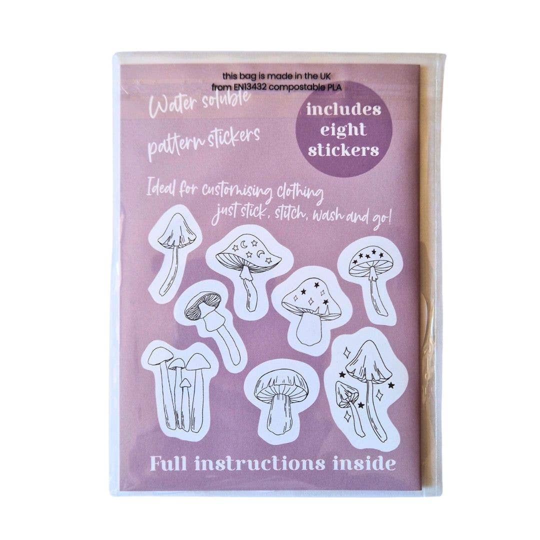 Blackbird & Bloom Embroidery – wholesale Embroidery/cross-stitch supplies – Mystical Mushrooms Stick & Stitch Embroidery Patterns1