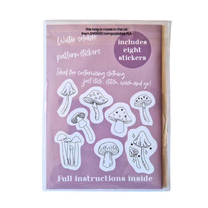 Blackbird & Bloom Embroidery – wholesale Embroidery/cross-stitch supplies – Mystical Mushrooms Stick & Stitch Embroidery Patterns1