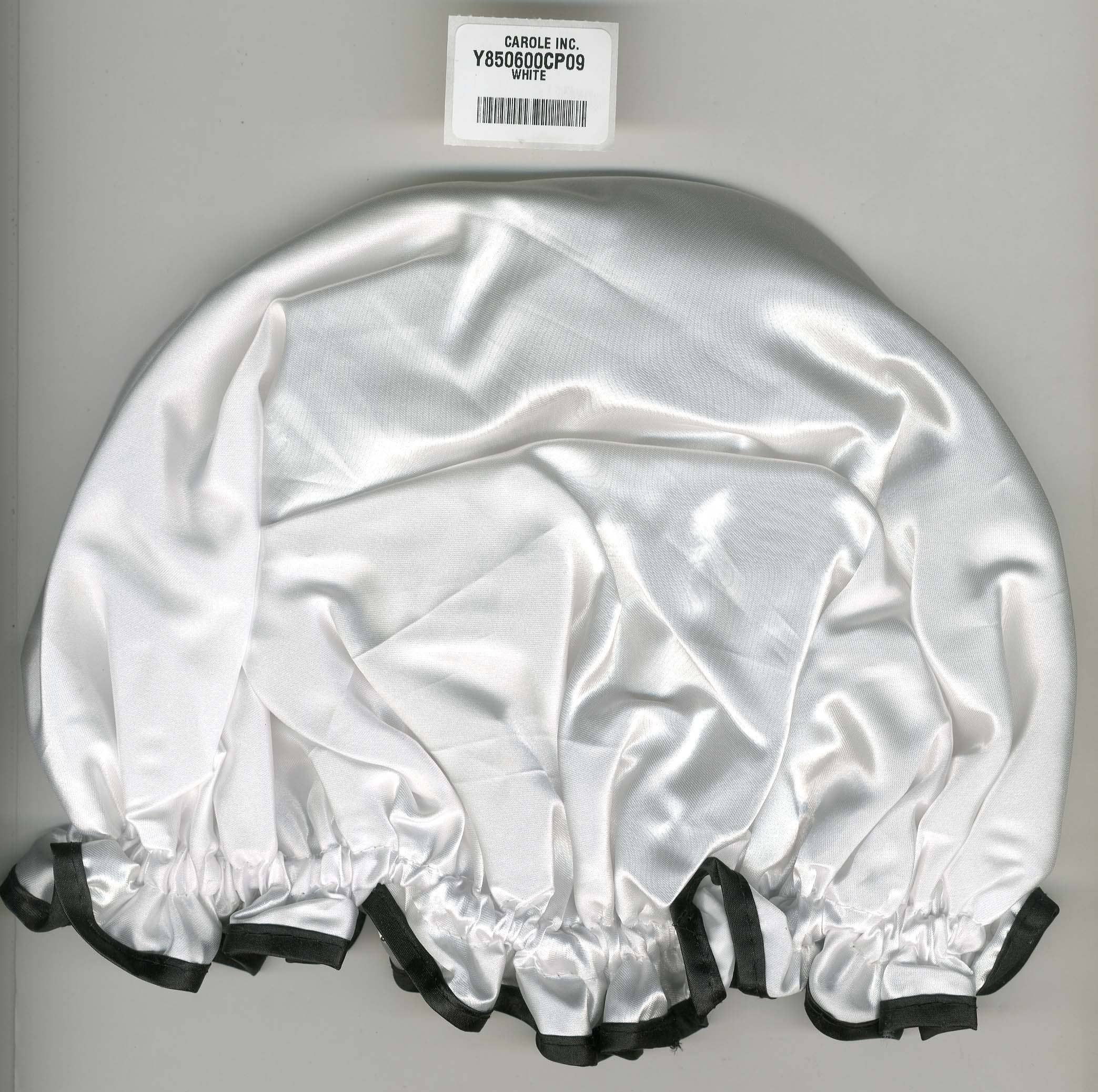 Carole Inc. - Wholesale Showercap - Shower Cap Waterproof Nylon - White0