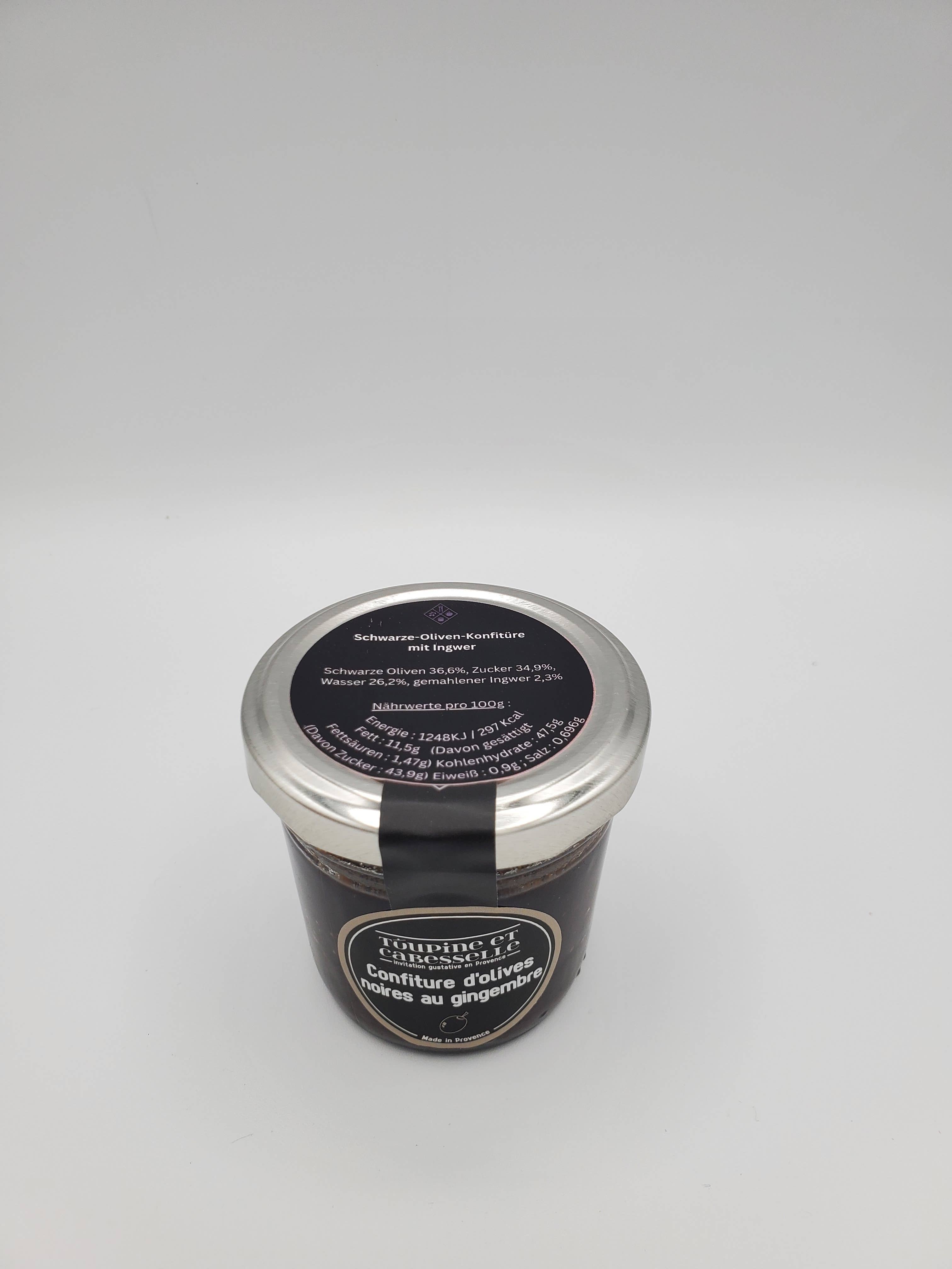 Toupine et Cabesselle - Wholesale Jam/Jelly - Black olive jam with ginger1