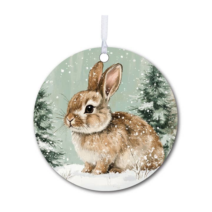 Bunny Christmas Decorations – Wooden Ornament for Tree for wholesale by LifeSong Milestones