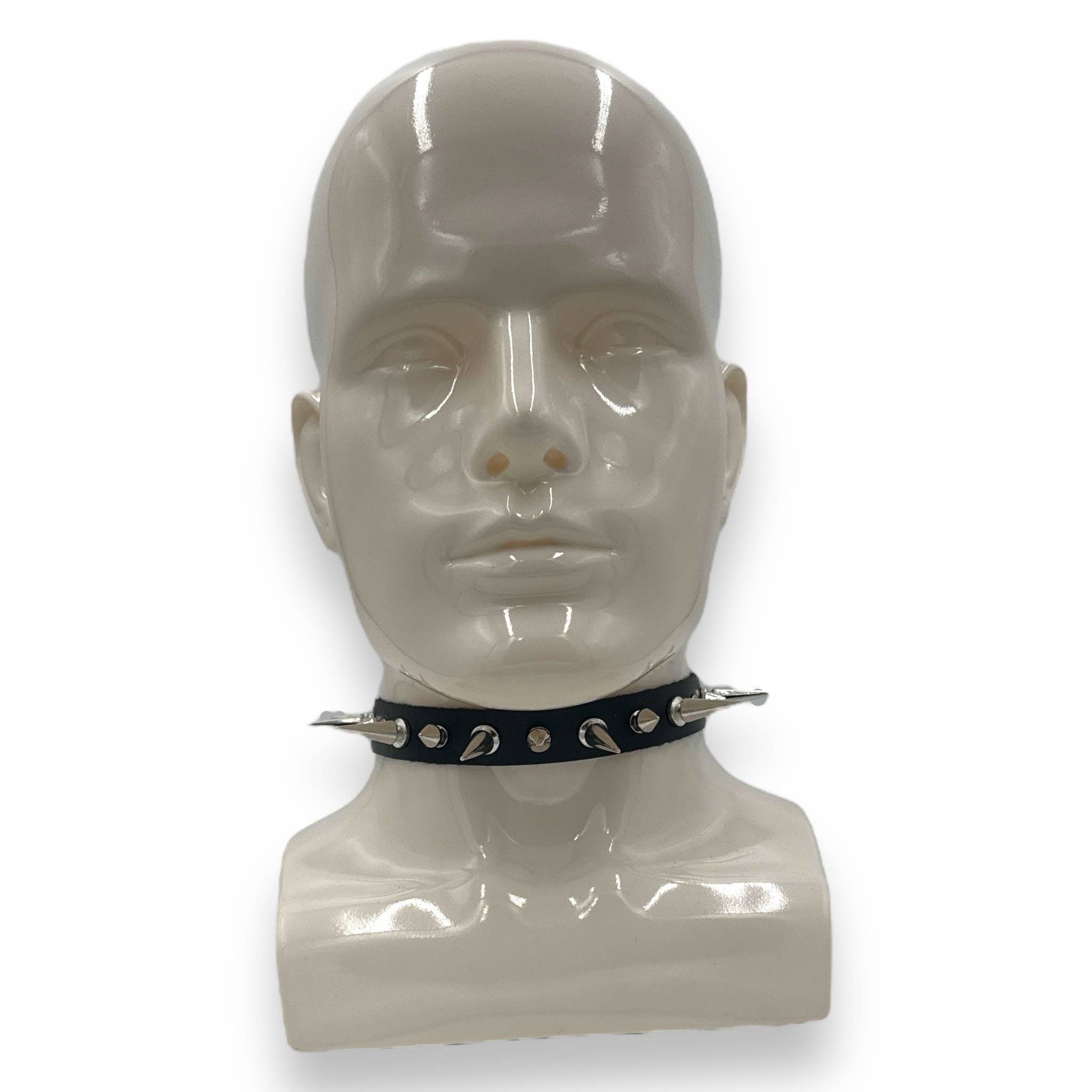 Kinky Pleasure - Wholesale Choker/Collar - Kinky Pleasure - T158 - Extreme Spiked Choker7