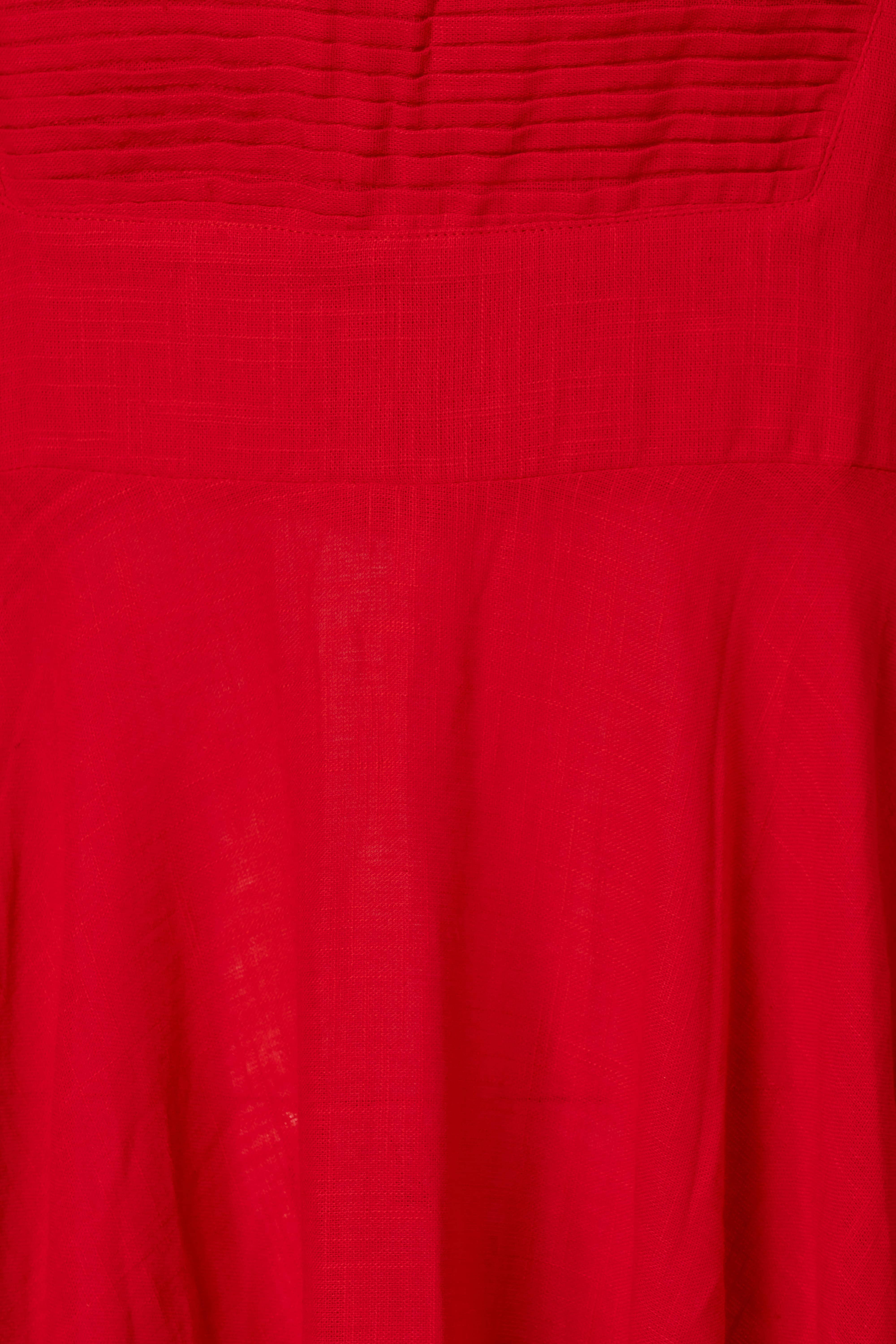 Ariastop.com corporation - Wholesale Dress - Women's - Pure Cotton Red Midi Dress for Women4