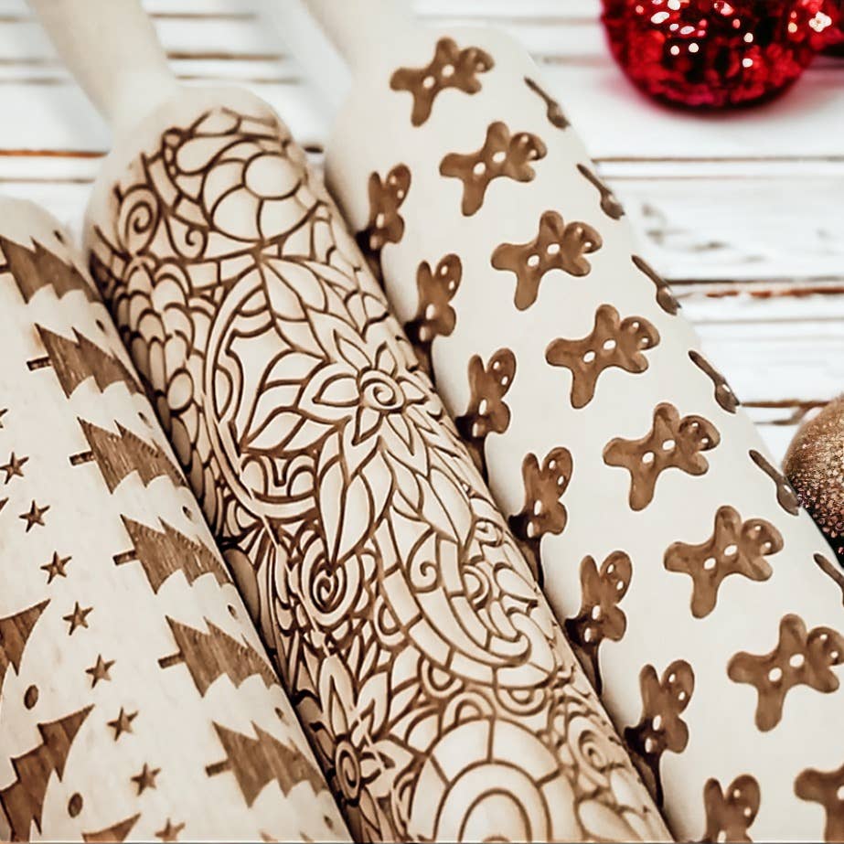 Gia Roma - Wholesale Rolling Pin - Christmas Cookie Gift Set, Wood Rolling Pin + Cookie Cutters41