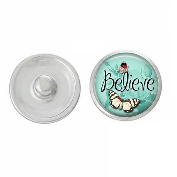 Inspirational Believe Snap for wholesale by Say It in A Snap Jewelry