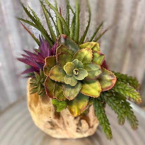 8" Orb Succulent Artificial Plant for wholesale by Forever Green Art