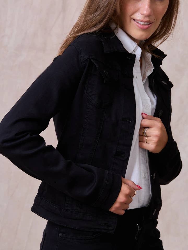 Slim jacket in color (Stretch Cotton) - ANA & LUCY for wholesale by ANA & LUCY