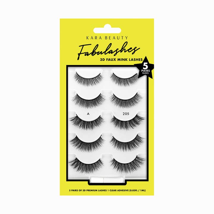 3D Faux Mink False Eyelashes Multi-Pack Assortment for wholesale by Kara Beauty