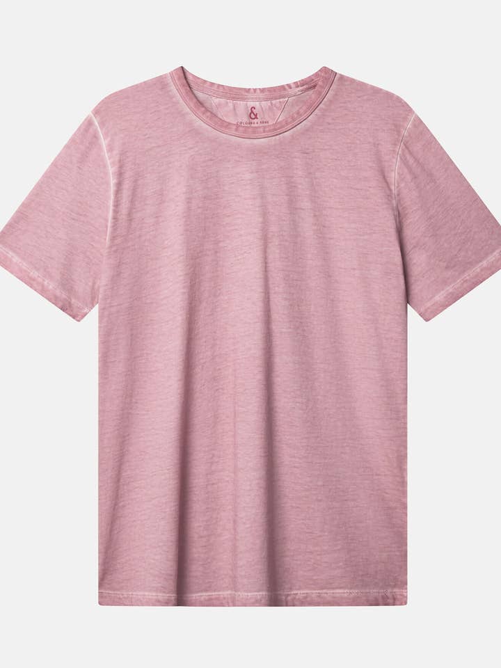 Camiseta teñida al óleo - Rosa para venta al por mayor de COLOURS & SONS