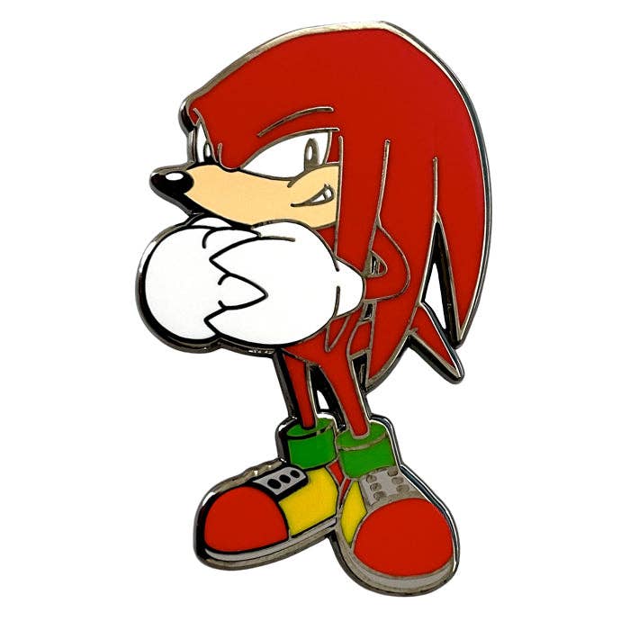 Zen Monkey Studios - Wholesale Lapel Pin/Button - Knuckles the Echidna - Sonic the Hedgehog Enamel Pin0