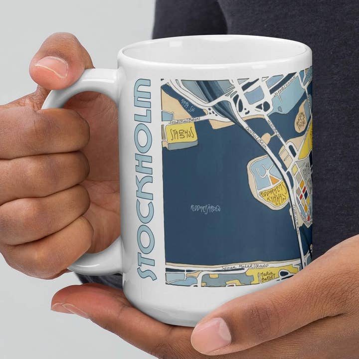 STOCKHOLM illustreret krus - Design City Maps for engroshandel hos EmYLo