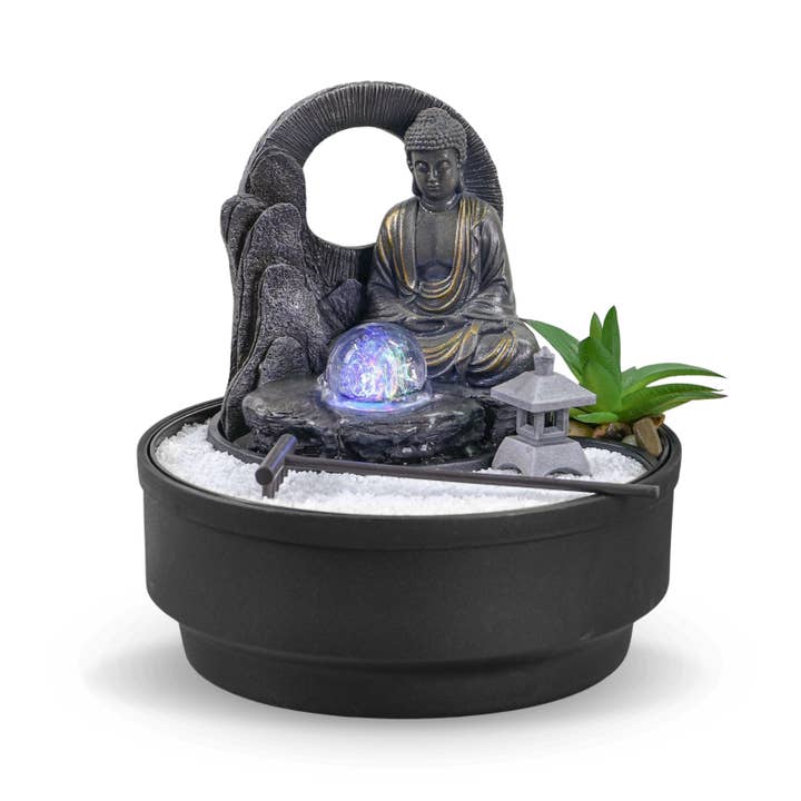 Zen'Arôme - Wholesale Decorative Tabletop Object - Sumana Indoor Cascade Zen Garden Fountain11