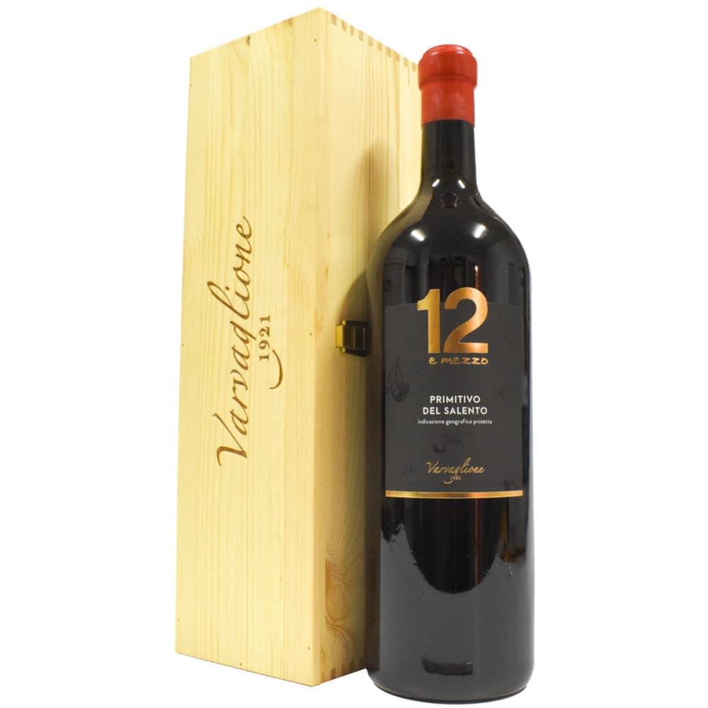 Metina SAS – Großhandel Rotwein – Primitivo Salento IGP 12 E Mezzo Varvaglione 1,5 Lit.Einzel 0