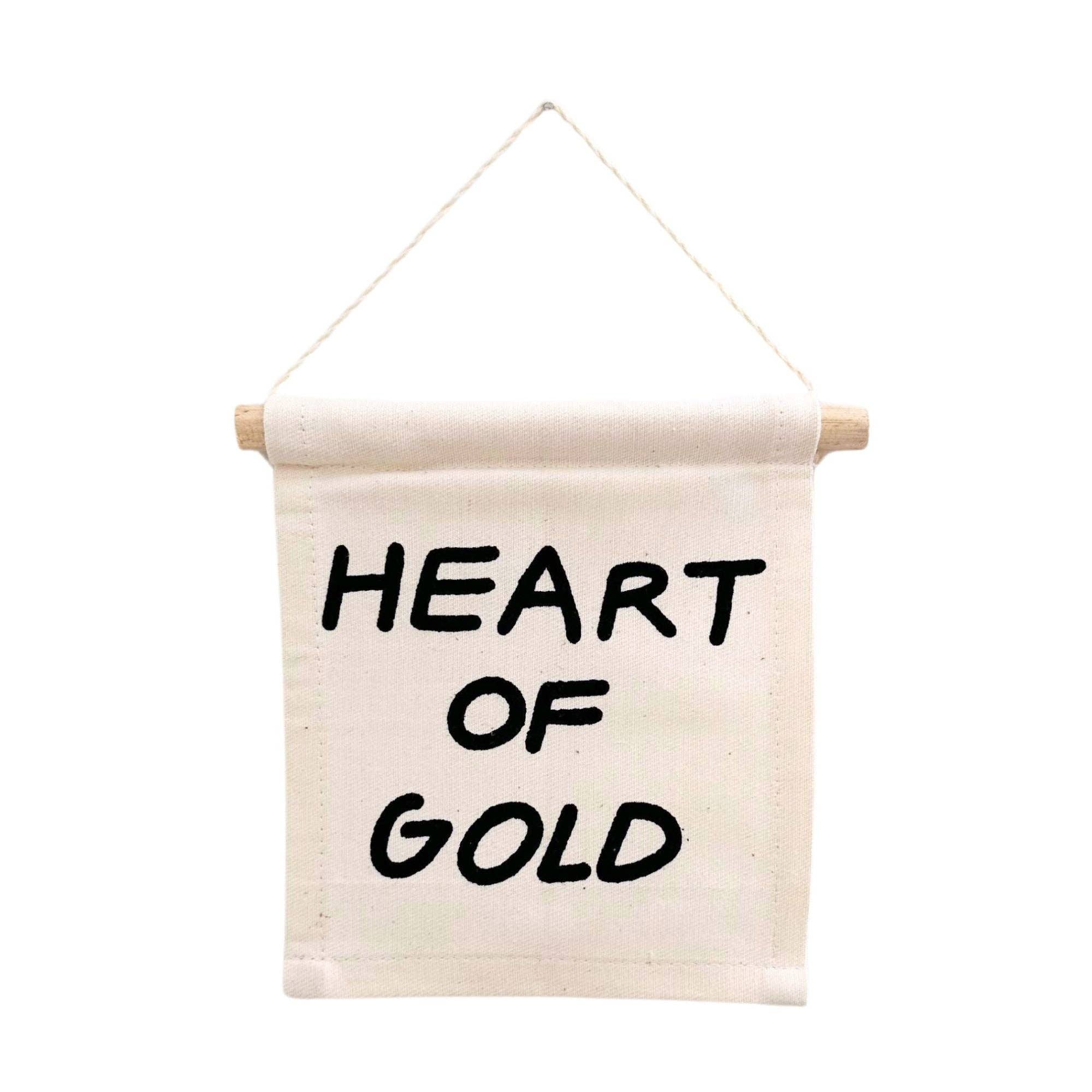Imani + Kids by Imani Collective - Wholesale Sign - heart of gold hang sign0