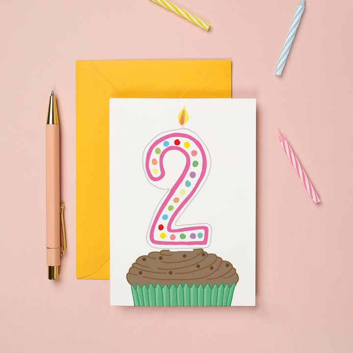You've Got Pen On Your Face – wholesale Birthday card – 2nd Birthday Greeting Card | Kids Birthday Card2