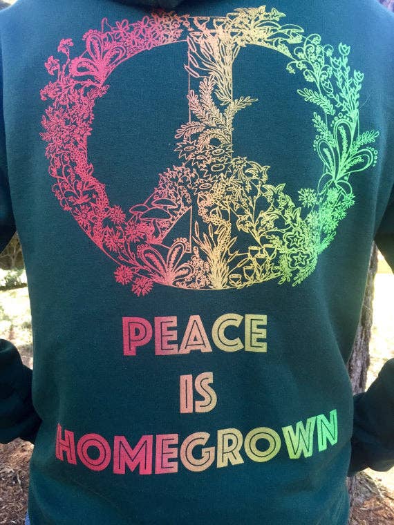 Enlighten - Wholesale Hoodie - Unisex - Peace Is Homegrown Hoodie1