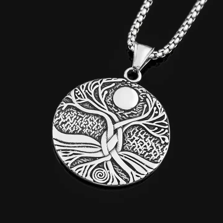 Gemcohub - Wholesale Pendant/Charm Necklace - Viking Style Tree of Life Necklace2