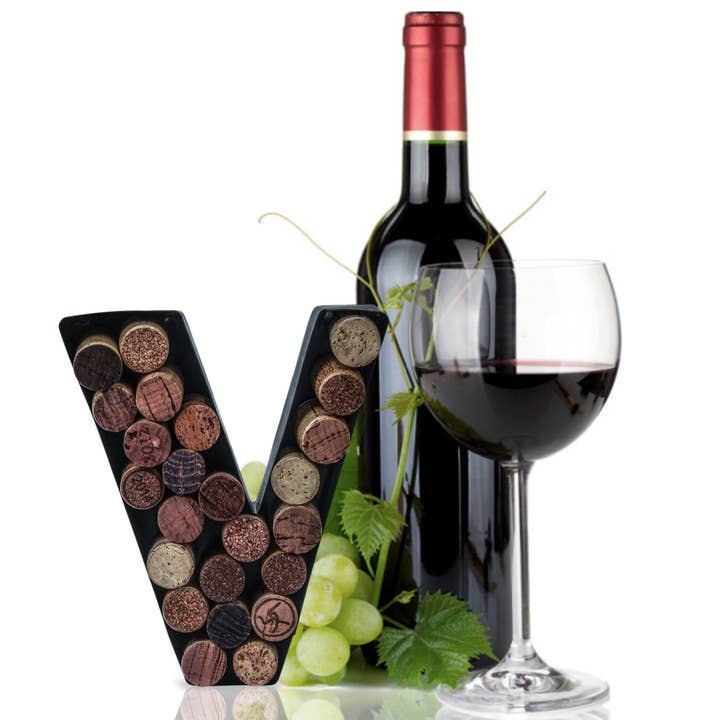MADE EASY KIT - Wholesale Wine cork holder - Made Easy Kit Metal Letter Wine Cork Holder w/Wall Mount Kit92