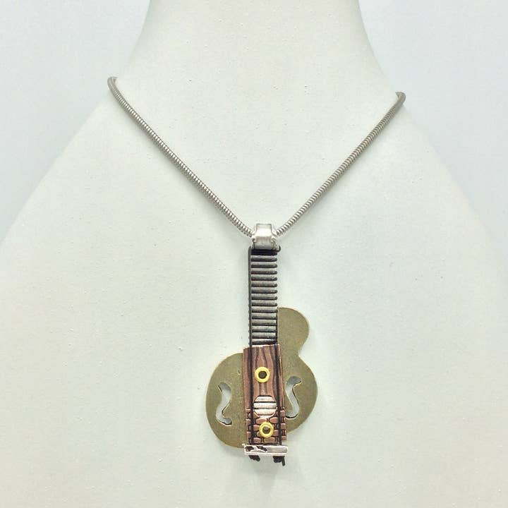 Picasso Guitar Necklace - 4121 for wholesale by Alchemy Inc