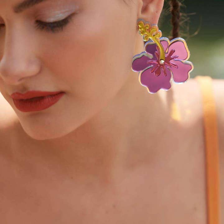 Funk Da Queen - Wholesale Hangende/ronde oorbellen - Hawaii | Oorbellen1