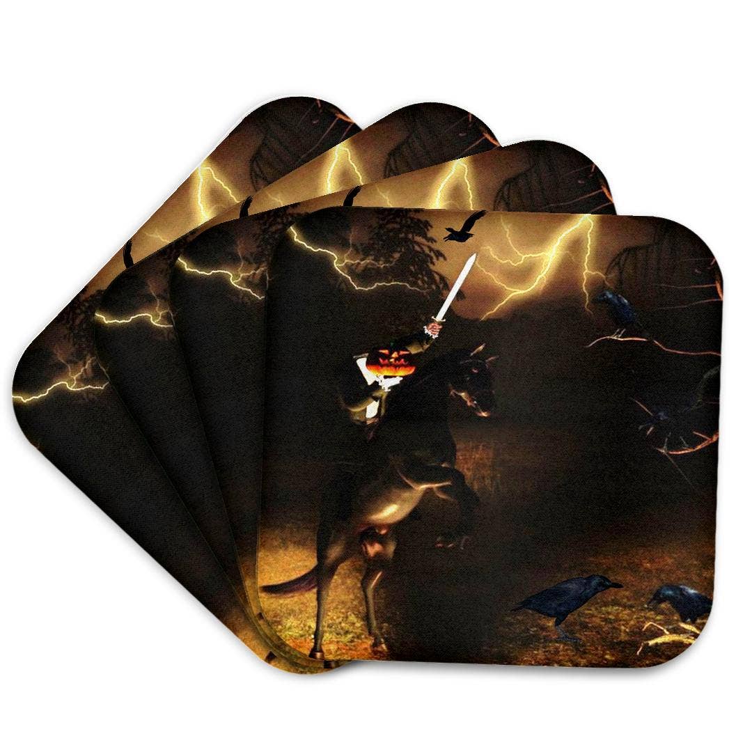 3dRose – wholesale Coasters – 3dRose, Headless Horseman Rides In Sleepy Hollow, Coaster7