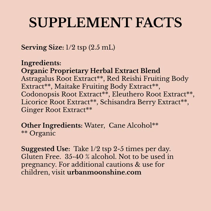 Urban Moonshine - Wholesale Oral Supplement/Vitamin - Mushroom Immune