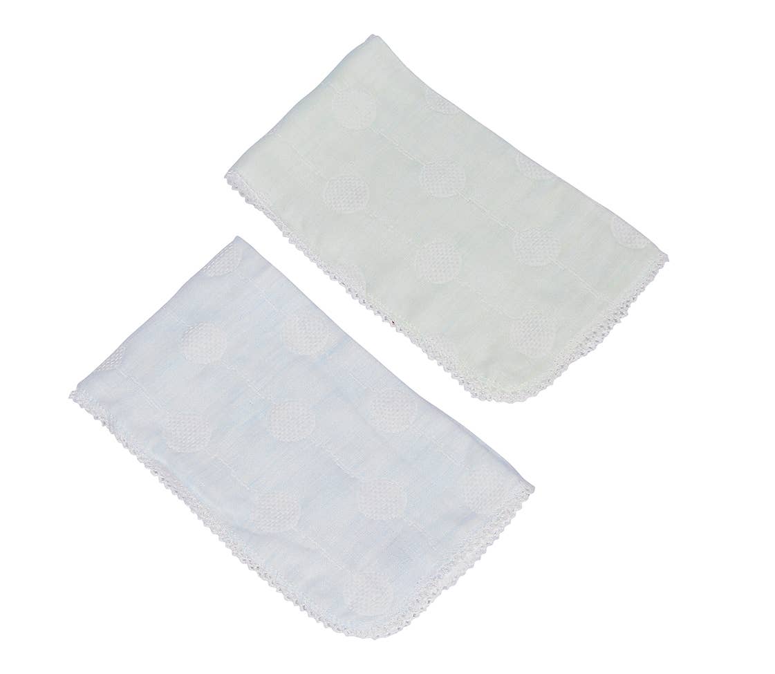 London Bridge & Maison Chic - Wholesale Burp Cloth Set - Baby - Bamboo Blend Burp Cloth Set - choose from 2 colors1