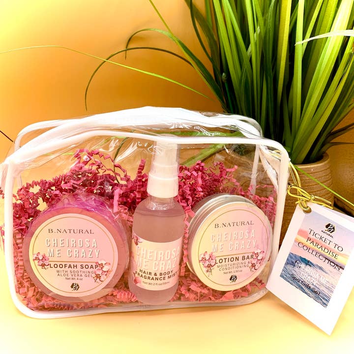 B.NATURAL - Wholesale Perfume Gift Set - Cheirosa Me Crazy | Spa Gift |Travel Set| (Cheirosa 68 Type)