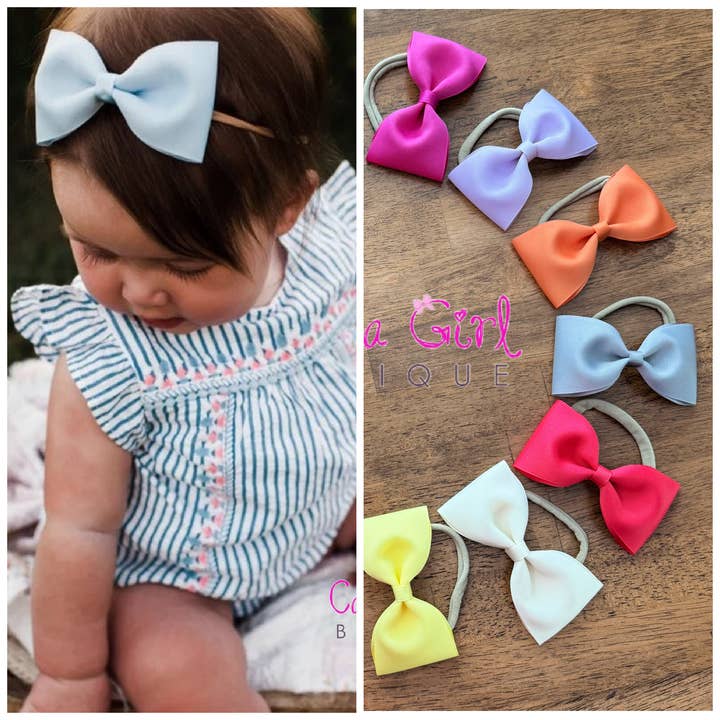 5 Zoll Schleifen-Stirnband, Neugeborenen-Stirnband, Baby-Mädchen-Stirnband für den Großhandel von Carolina Girl Bowtique