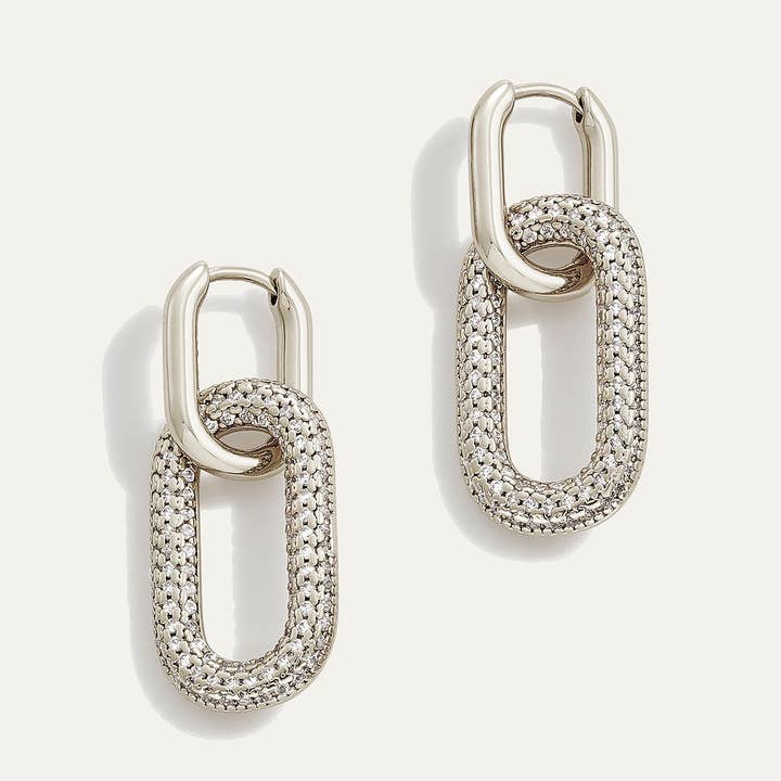 Stella & Dot - Wholesale Dangle Earrings - Reversible Pavé Link Earrings