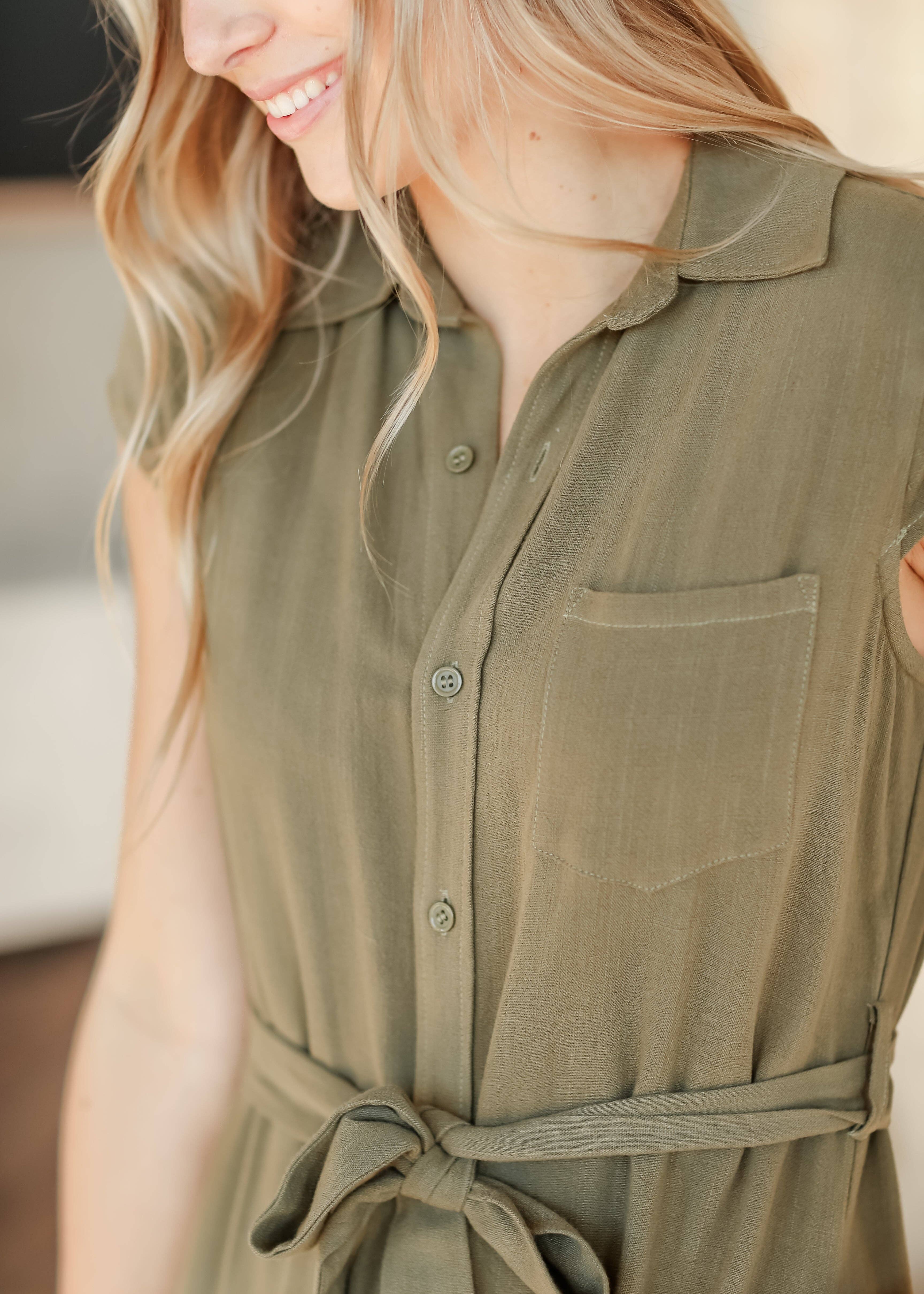 Inherit Clothing Company - Wholesale Dress - Women's - Womens Willow Cap Sleeve Linen Maxi Dress Summer 20254