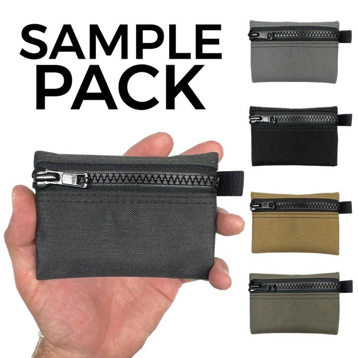 EDC Pouch Sample Pack | Zipper Pouch for wholesale by The Silver Express